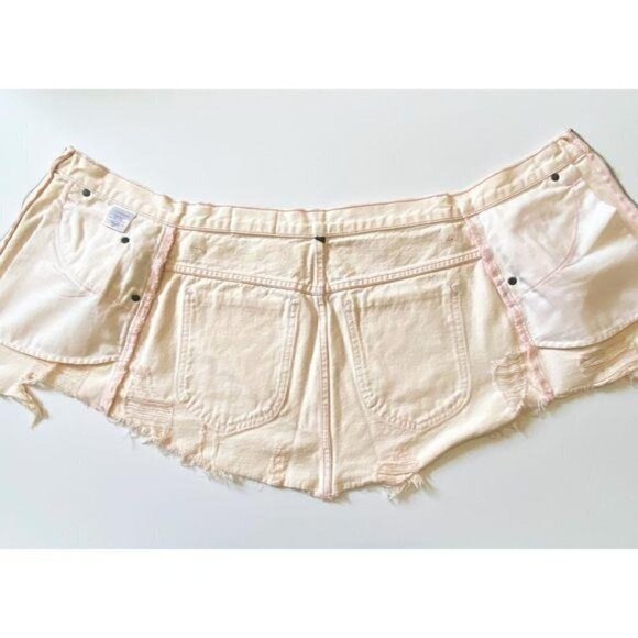 Carmar Avery Beatrice Zip Front Denim Skirt Sz 27 - Picture 8 of 14